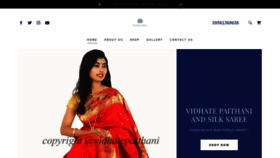 What Vidhatepaithani.com website looked like in 2020 (4 years ago)