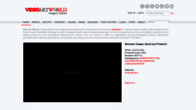 What Videoartworld.com website looked like in 2020 (4 years ago)