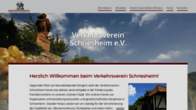 What Verkehrsverein-schriesheim.de website looked like in 2020 (4 years ago)