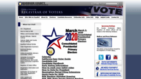 What Voteinfo.net website looked like in 2020 (4 years ago)