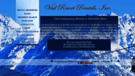What Vailresortrentals.com website looked like in 2020 (4 years ago)