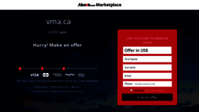 What Vma.ca website looked like in 2020 (4 years ago)