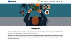 What Voltagelab.com website looked like in 2020 (4 years ago)
