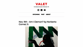 What Valetgallery.com website looked like in 2020 (4 years ago)