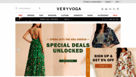 What Veryvoga.com website looked like in 2020 (4 years ago)