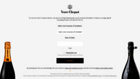 What Veuveclicquot.com website looked like in 2020 (4 years ago)
