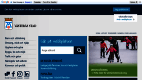What Vasteras.se website looked like in 2020 (4 years ago)