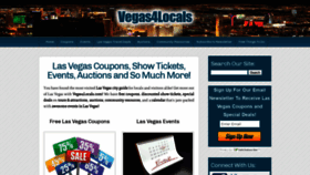 What Vegas4locals.com website looked like in 2020 (4 years ago)