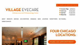 What Villageeyecare.net website looked like in 2020 (4 years ago)
