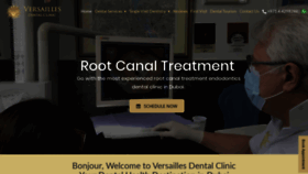 What Versaillesdentalclinic.com website looked like in 2020 (4 years ago)