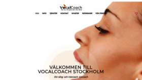 What Vocalcoach.se website looked like in 2020 (4 years ago)