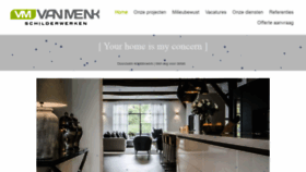 What Vanmenkschilderwerken.nl website looked like in 2020 (4 years ago)