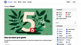 What Vivaldi.net website looked like in 2020 (5 years ago)