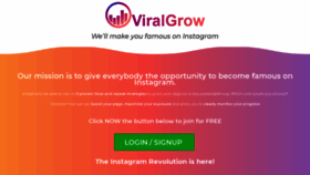 What Viralgrow.io website looked like in 2020 (4 years ago)