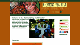 What Veggiefest.org website looked like in 2020 (4 years ago)