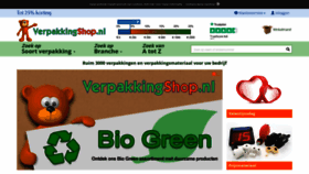 What Verpakkingshop.nl website looked like in 2020 (4 years ago)
