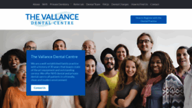 What Vallancedentalcentre.com website looked like in 2020 (4 years ago)