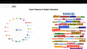 What Visual-thesaurus.com website looked like in 2020 (5 years ago)