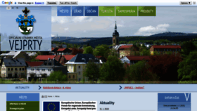 What Vejprty.cz website looked like in 2020 (4 years ago)