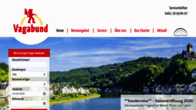 What Vagabund-reisen.de website looked like in 2020 (4 years ago)