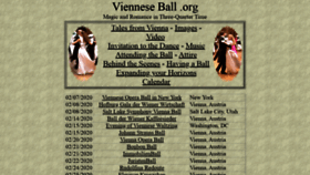 What Vienneseball.org website looked like in 2020 (4 years ago)