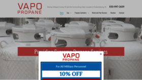 What Vapo-propane.com website looked like in 2020 (6 years ago)