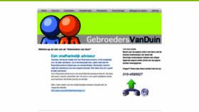What Vanduin.nl website looked like in 2020 (4 years ago)