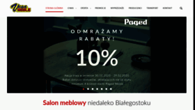What Vega-meble.pl website looked like in 2020 (4 years ago)