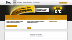 What Vestibulinhoetec.com.br website looked like in 2020 (4 years ago)
