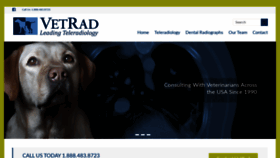 What Vet-rad.com website looked like in 2020 (4 years ago)