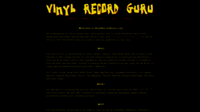 What Vinylrecordguru.com website looked like in 2020 (4 years ago)