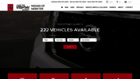 What Visionnissanwebster.com website looked like in 2020 (4 years ago)