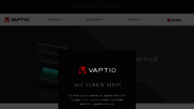 What Vaptio.com website looked like in 2020 (4 years ago)
