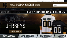 What Vegasgoldenknightsofficialonline.com website looked like in 2020 (4 years ago)