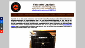 What Vishranthicreations.com website looked like in 2020 (4 years ago)