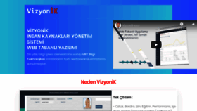 What Vizyonik.com website looked like in 2020 (4 years ago)