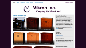 What Vikron.com website looked like in 2020 (4 years ago)