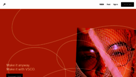 What Vsco.co website looked like in 2020 (4 years ago)