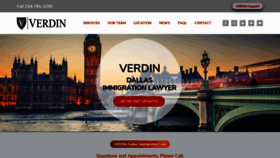 What Verdinlaw.com website looked like in 2020 (4 years ago)
