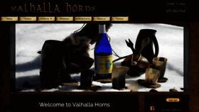 What Valhallahorns.com website looked like in 2020 (4 years ago)