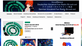 What Vocalnexus.de website looked like in 2020 (4 years ago)