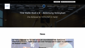 What Volleyball-halle.de website looked like in 2020 (4 years ago)
