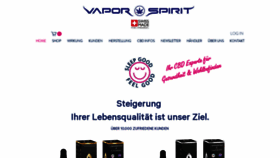 What Vaporspirit.ch website looked like in 2020 (4 years ago)