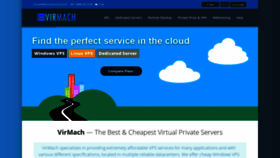 What Virmach.com website looked like in 2020 (4 years ago)