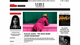 What Vervemagazine.in website looked like in 2020 (4 years ago)