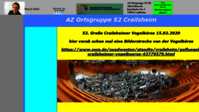 What Vogelboerse-crailsheim.de website looked like in 2020 (4 years ago)