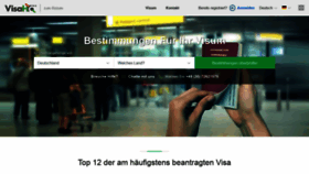 What Visahq.de website looked like in 2020 (4 years ago)