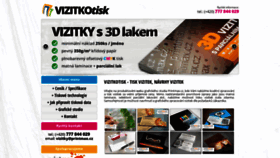 What Vizitkotisk.cz website looked like in 2020 (4 years ago)