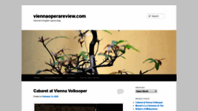 What Viennaoperareview.com website looked like in 2020 (4 years ago)