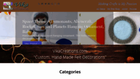 What Vikacreations.com website looked like in 2020 (4 years ago)